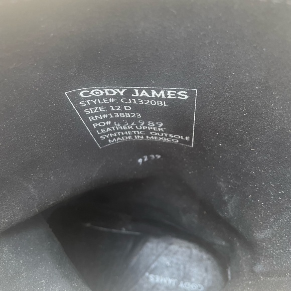 CodyJames engineer boots black, leather size 12 D soft toe very good condition… - Picture 3 of 7